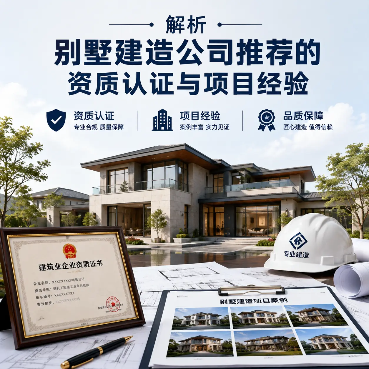 解析 江口 别墅建造公司推荐的资质认证与项目经验