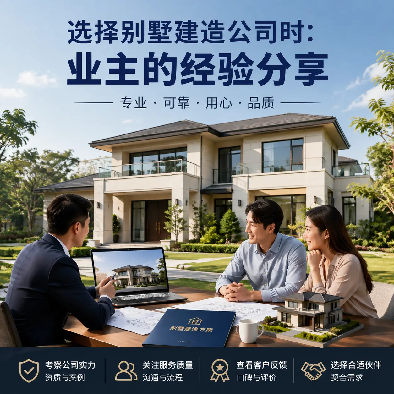 选择别墅建造公司时： 江口 业主的经验分享