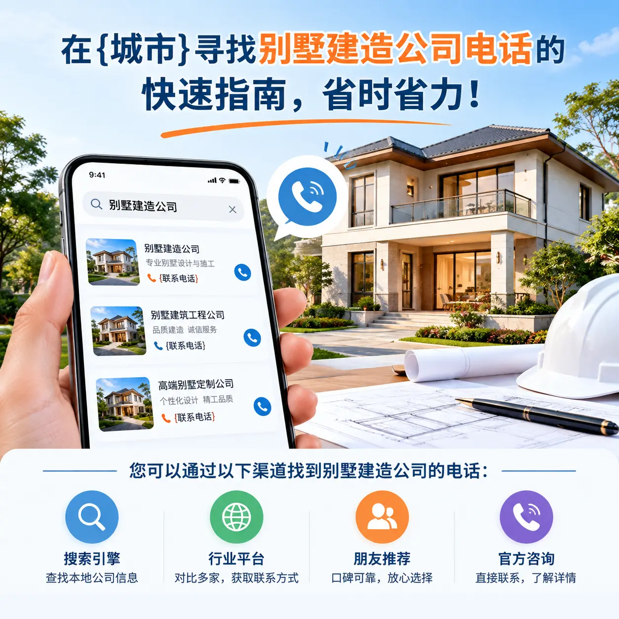 在江口寻找别墅建造公司电话的快速指南，省时省力！