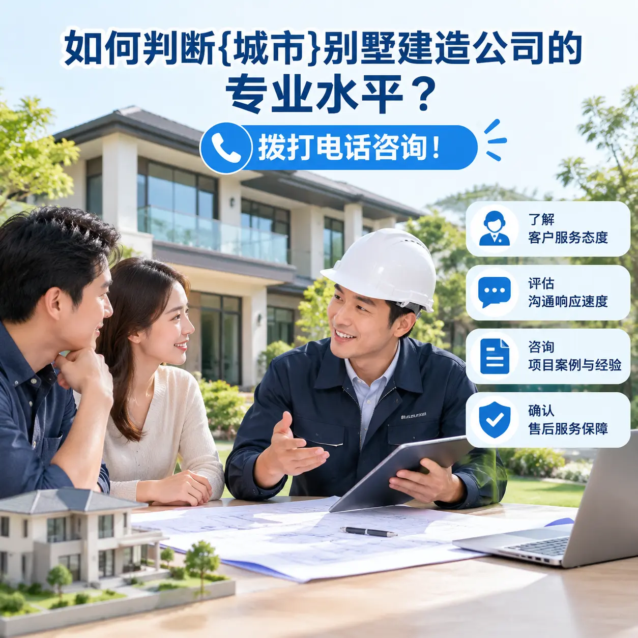 如何判断江口别墅建造公司的专业水平？拨打电话咨询！
